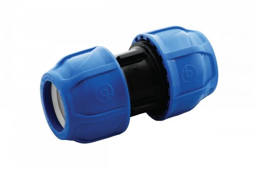 mufa compresiune egala, mufa egala 25, fitinguri unidelta, mufa egala compresiune PEHD, Mufa egala compresiune PEHD 25mm, mufa egala 25mm, mufa egala 25mm PEHD, fitinguri pn16, fitinguri apa potabile 