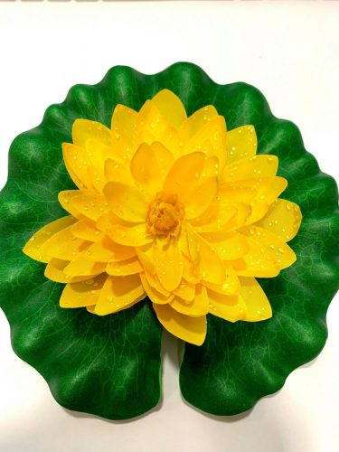 Nufar plastic mare 20cm, Galben