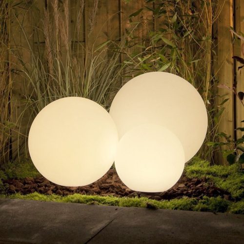 Sfera decorativa de iluminat, Sfera decorativa de gradina