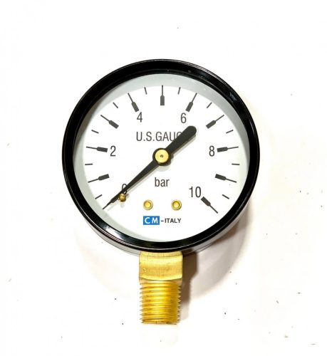 MANOMETRU HIDROFOR 50mm,1/4”, 0-10bar (radial)