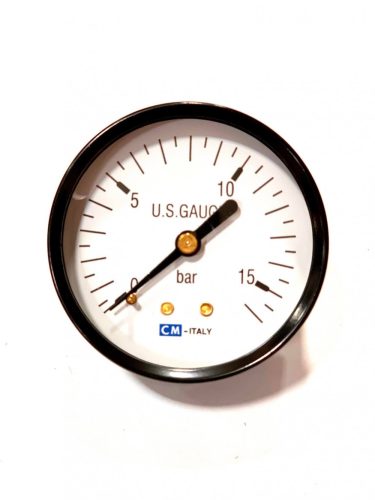 MANOMETRU HIDROFOR 50mm,1/4”, 0-10bar (axial)