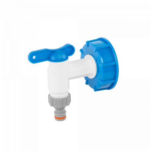 supapa de plastic, robinet din plastic, set IBC cu conector rapid, supapa cu set IBC, robinet cu conector rapid